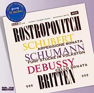 ROSTROPOVITCH - ARPEGGIO SONATA - FUNF STUCKE - CELLO SONATA