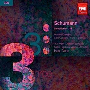 SCHUMANN - HANS VONK - SYMPHONIES 1-4 (3CD)
